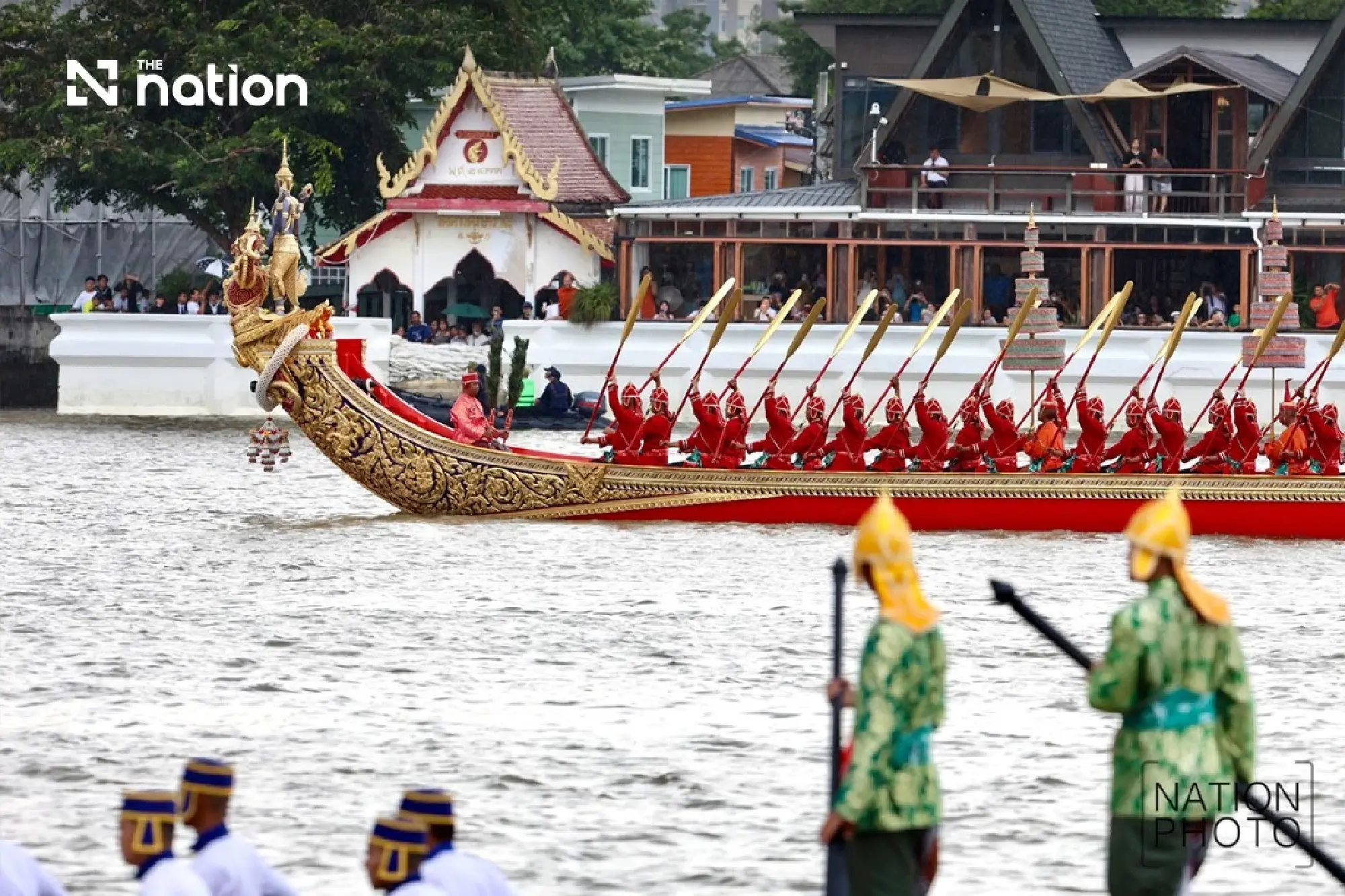 Thai navy holds second full-dress Royal Barge Procession rehearsal - Photo 14