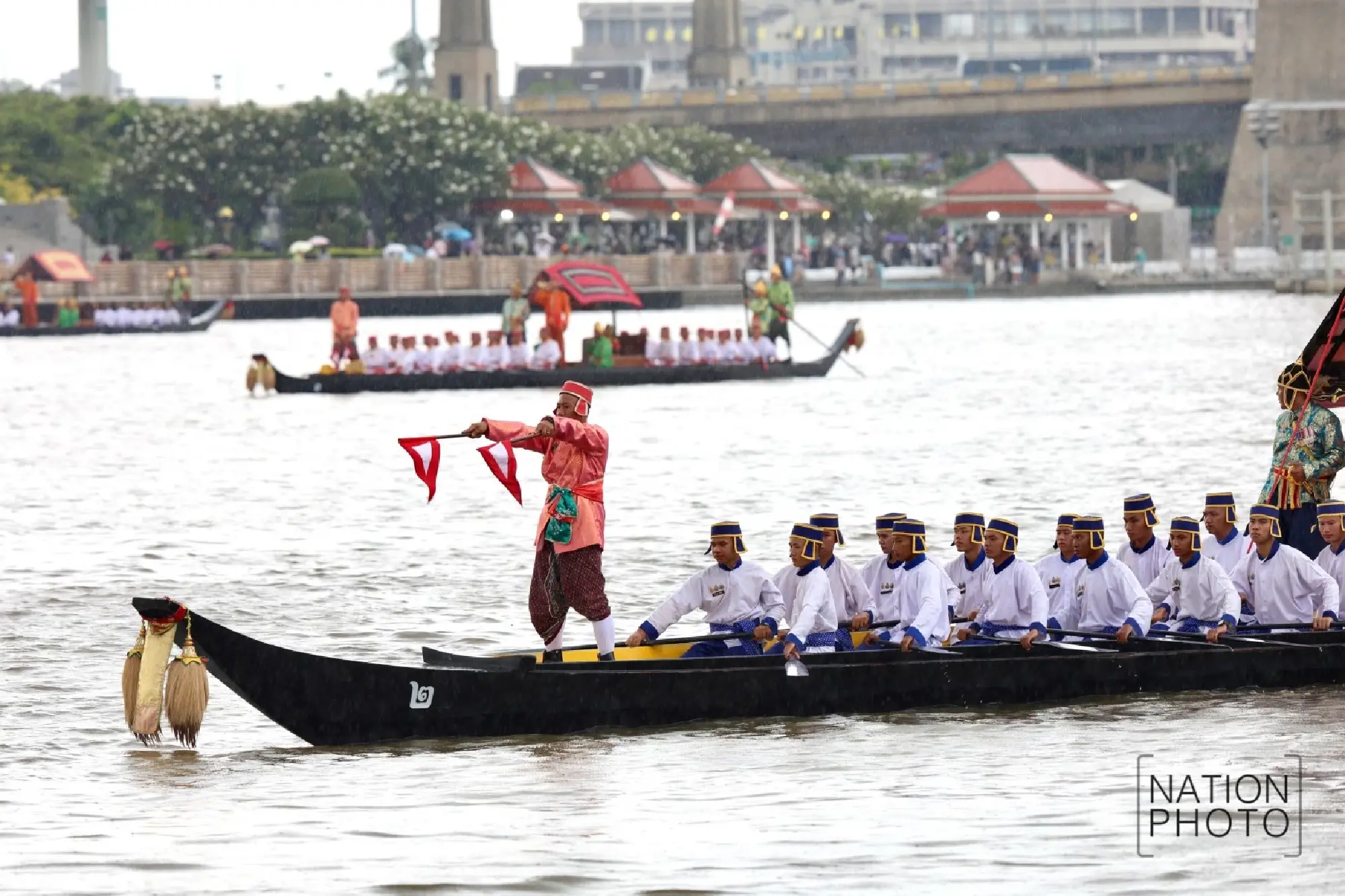 Thai navy holds second full-dress Royal Barge Procession rehearsal - Photo 9
