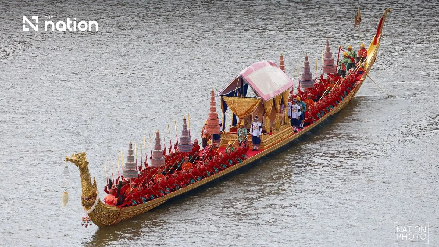 Thai navy holds second full-dress Royal Barge Procession rehearsal - Photo 1