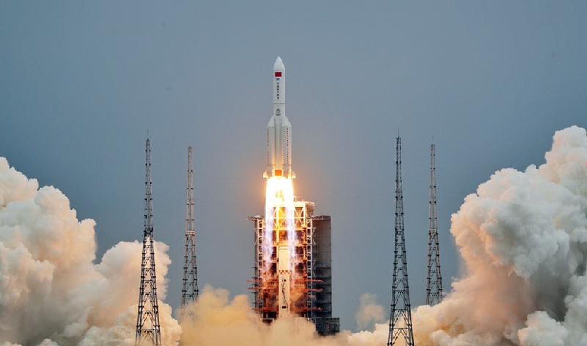 China launches first section of its massive space station