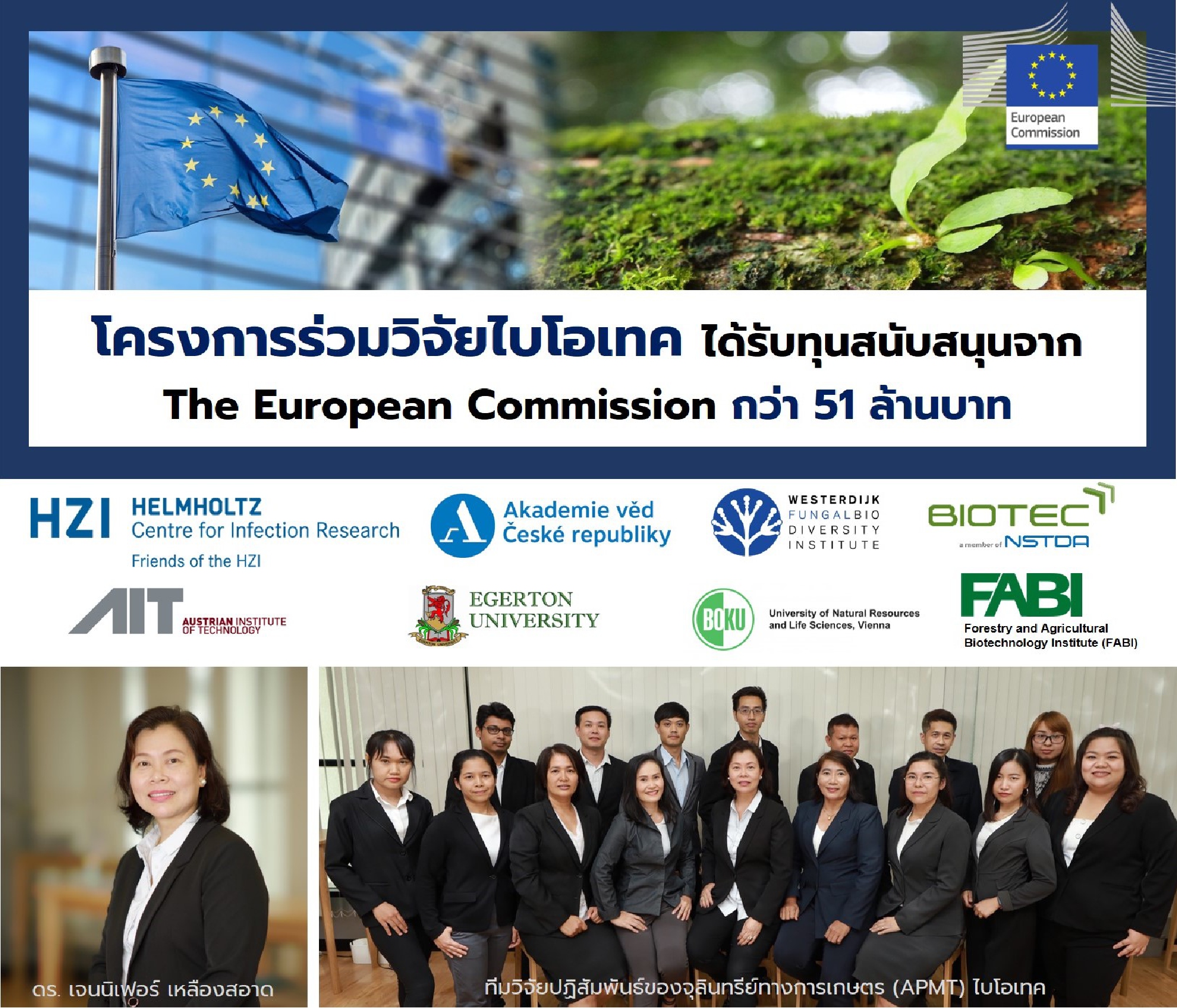 EU funds international mycobiomics project involving Thailands Biotec