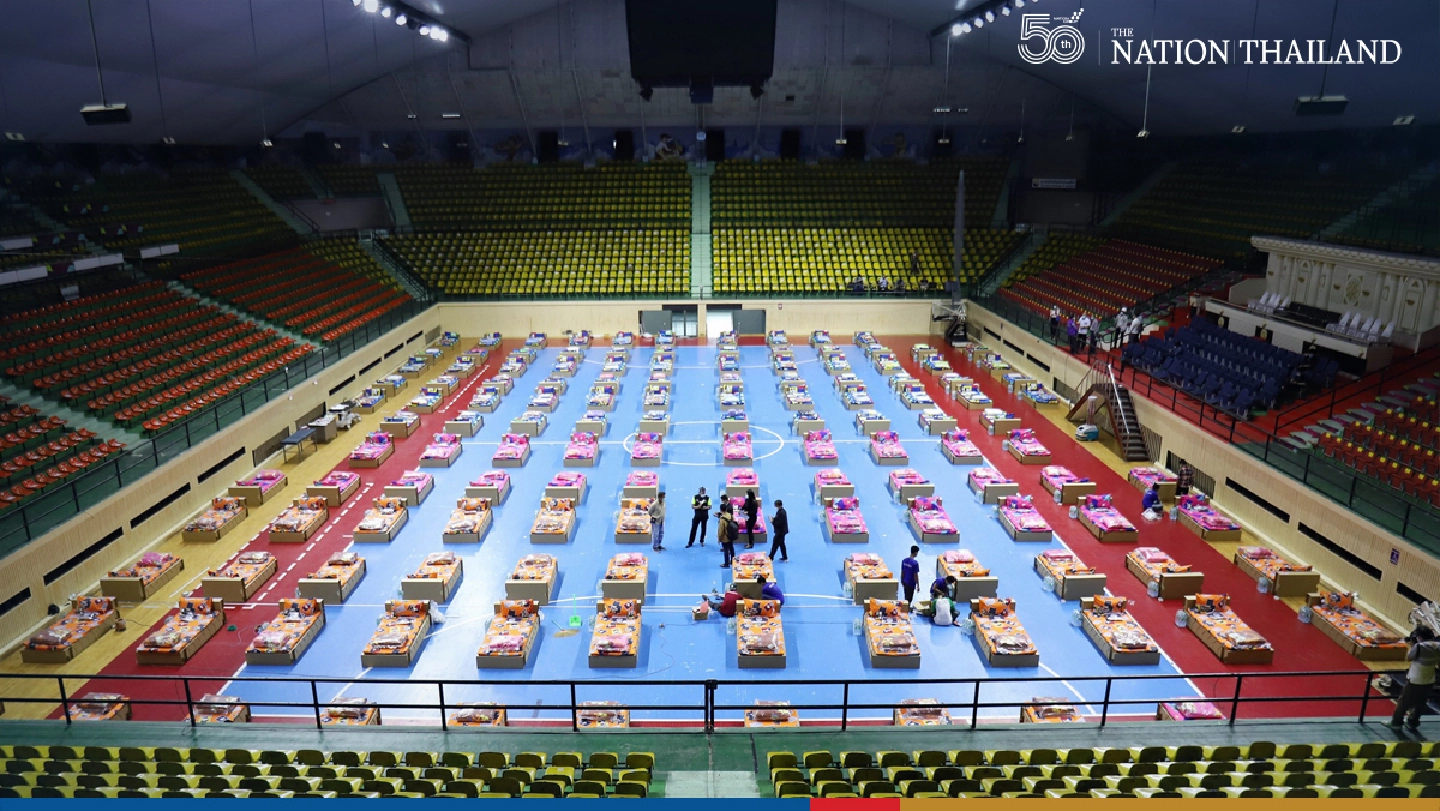 Part of Bangkok’s National Stadium devoted to Covid patients