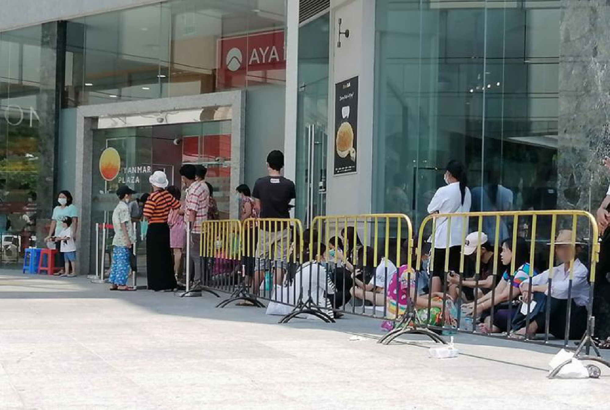 Some private banks re-run for some services, Yangon ATMs being crowded
