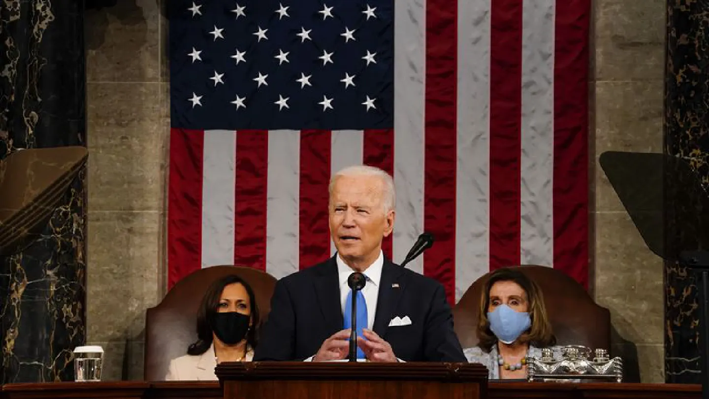 Biden, in speech to Congress, offers sweeping agenda and touts democracy