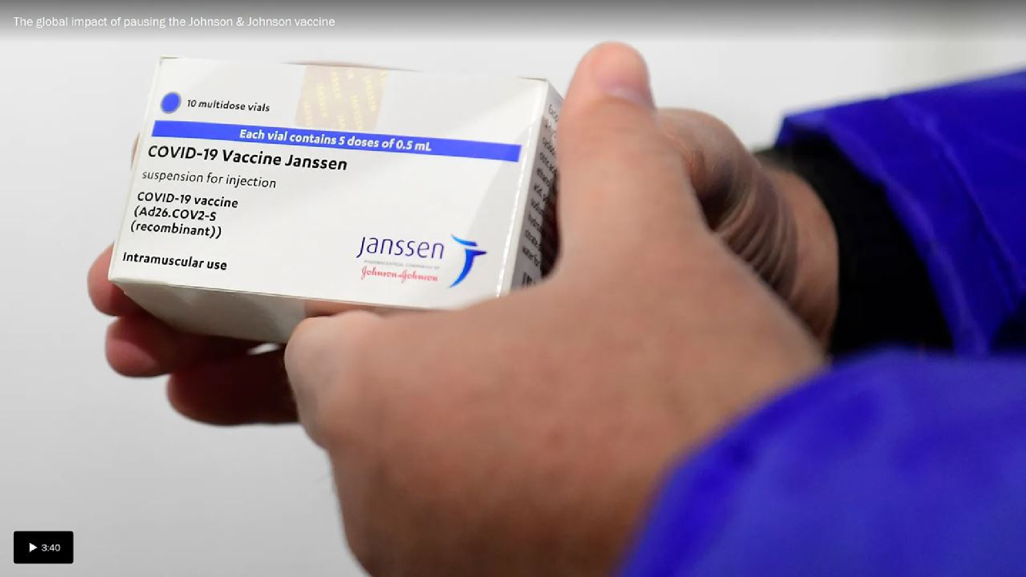 Health officials lean toward resuming Johnson & Johnson coronavirus vaccine - but with a warning