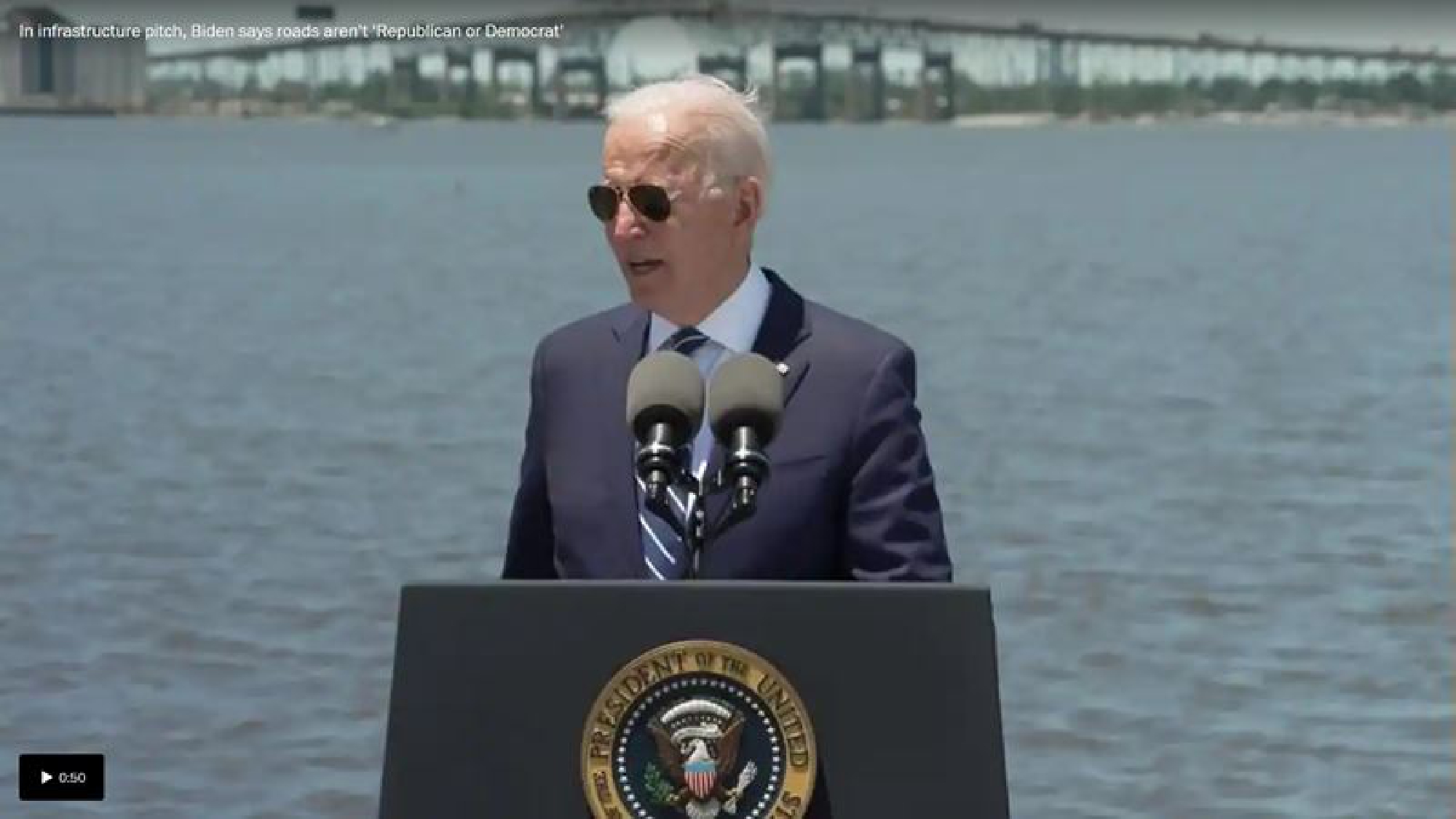 Biden frames infrastructure debate as choice between needed investments and tax breaks for wealthy