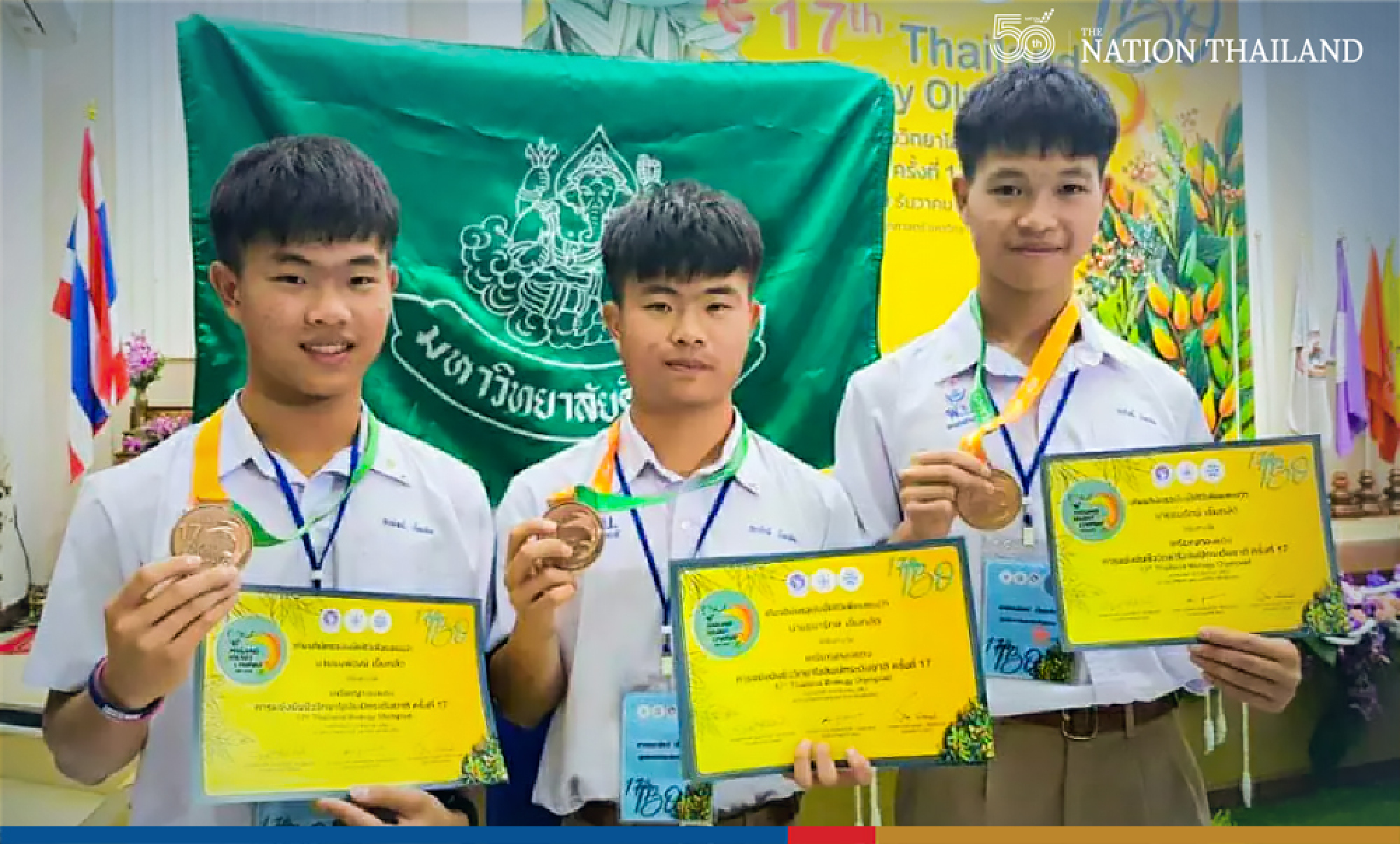 Triplets win admission to Thailand’s top medical university