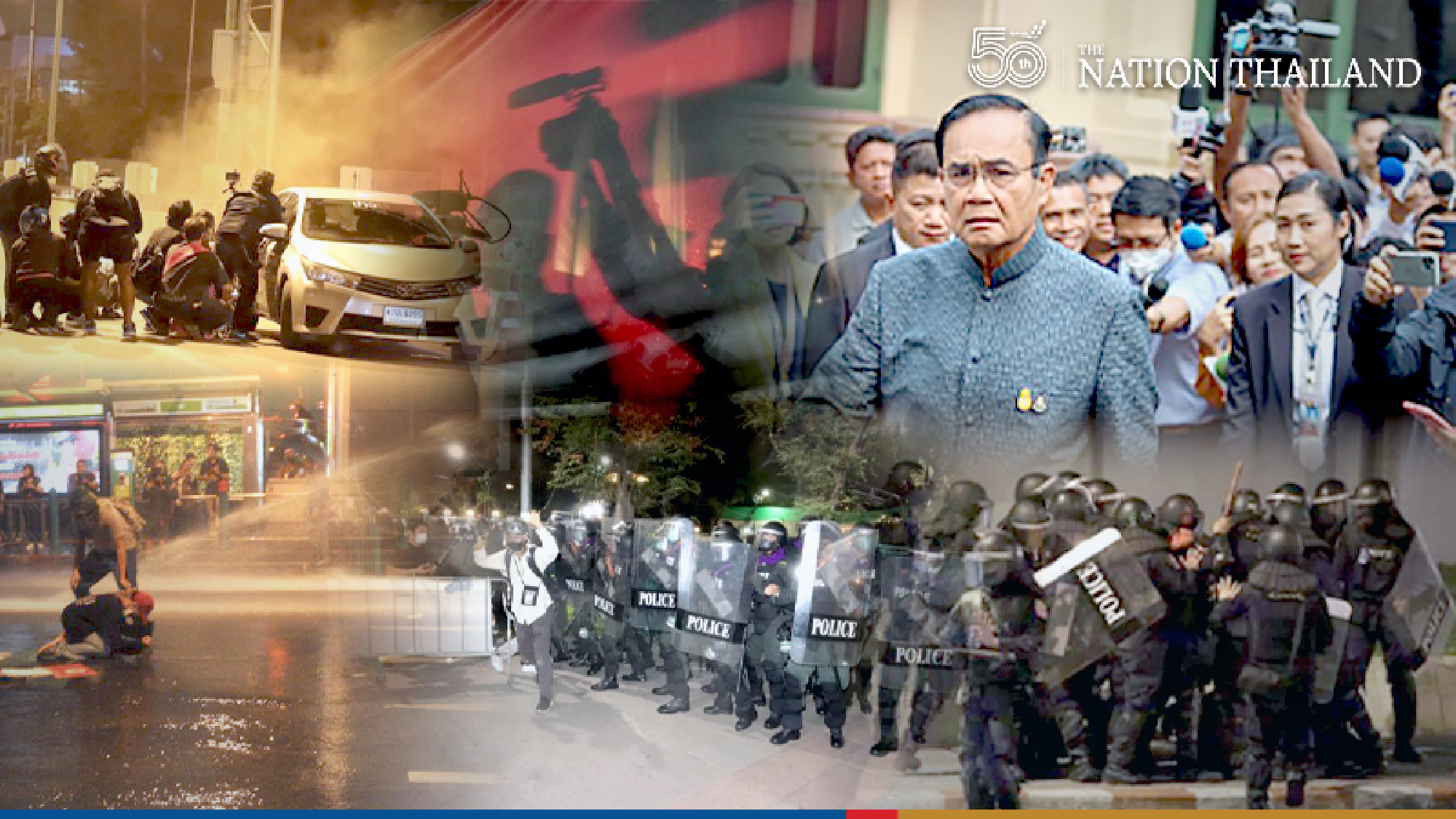 Dramatic shots of pro-democracy protests win Thai press freedom contest