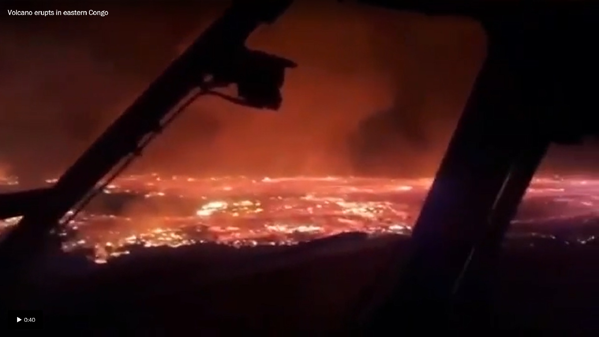 Congos Nyiragongo volcano erupts, causing thousands to flee; at least 15 dead