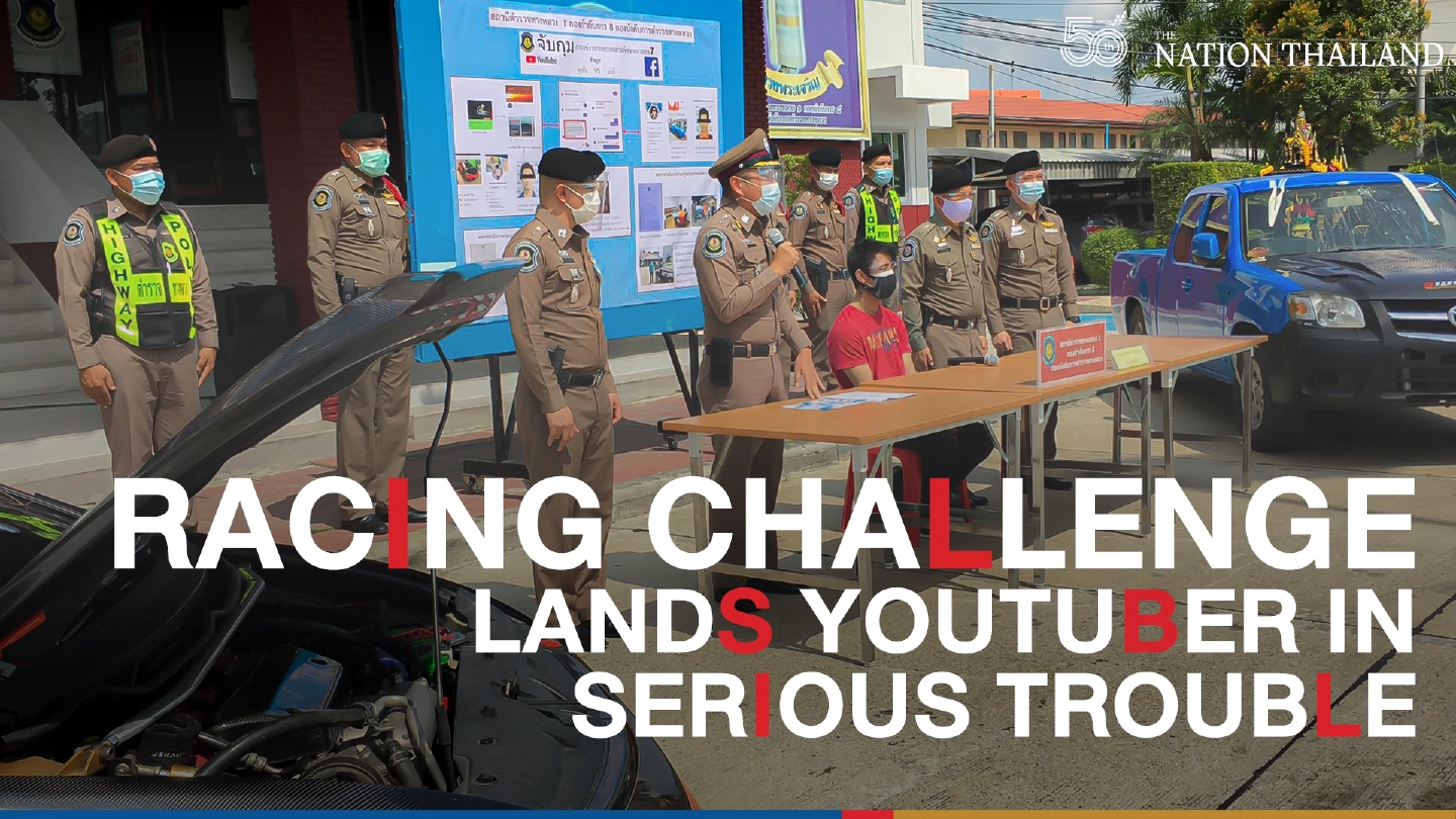 Rising to racing challenge lands YouTuber in serious trouble