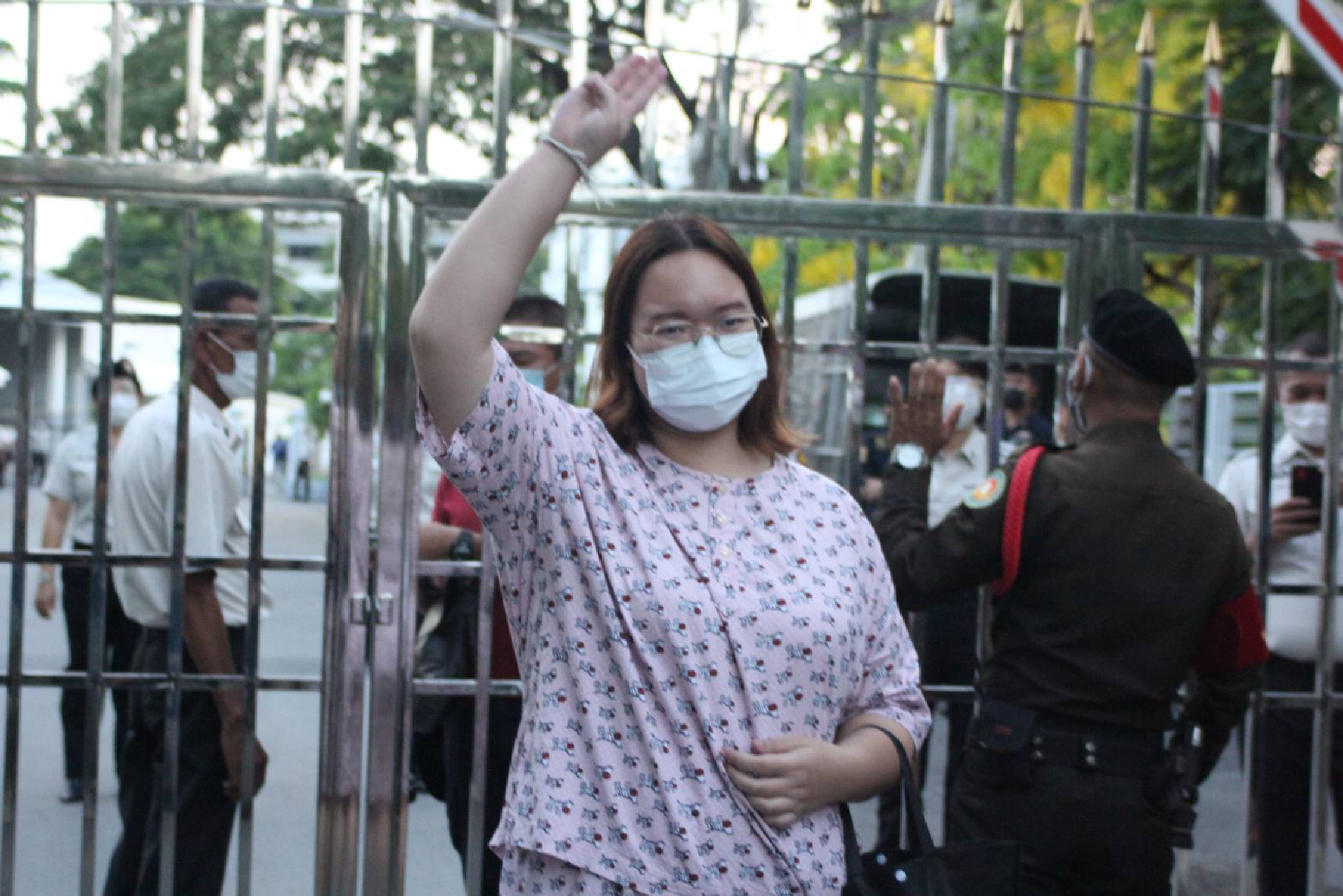 Pro-democracy leader Panusaya taken for medical treatment as court grants bail