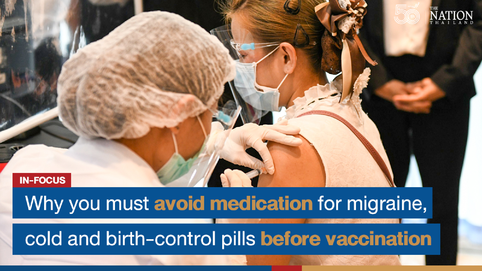 Why you must avoid medication for migraine, cold and birth-control pills before vaccination