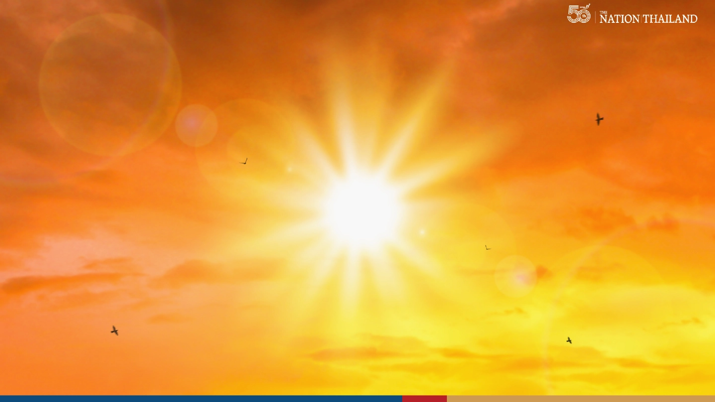 Hot day forecast for most of Thailand, isolated light rains in some areas
