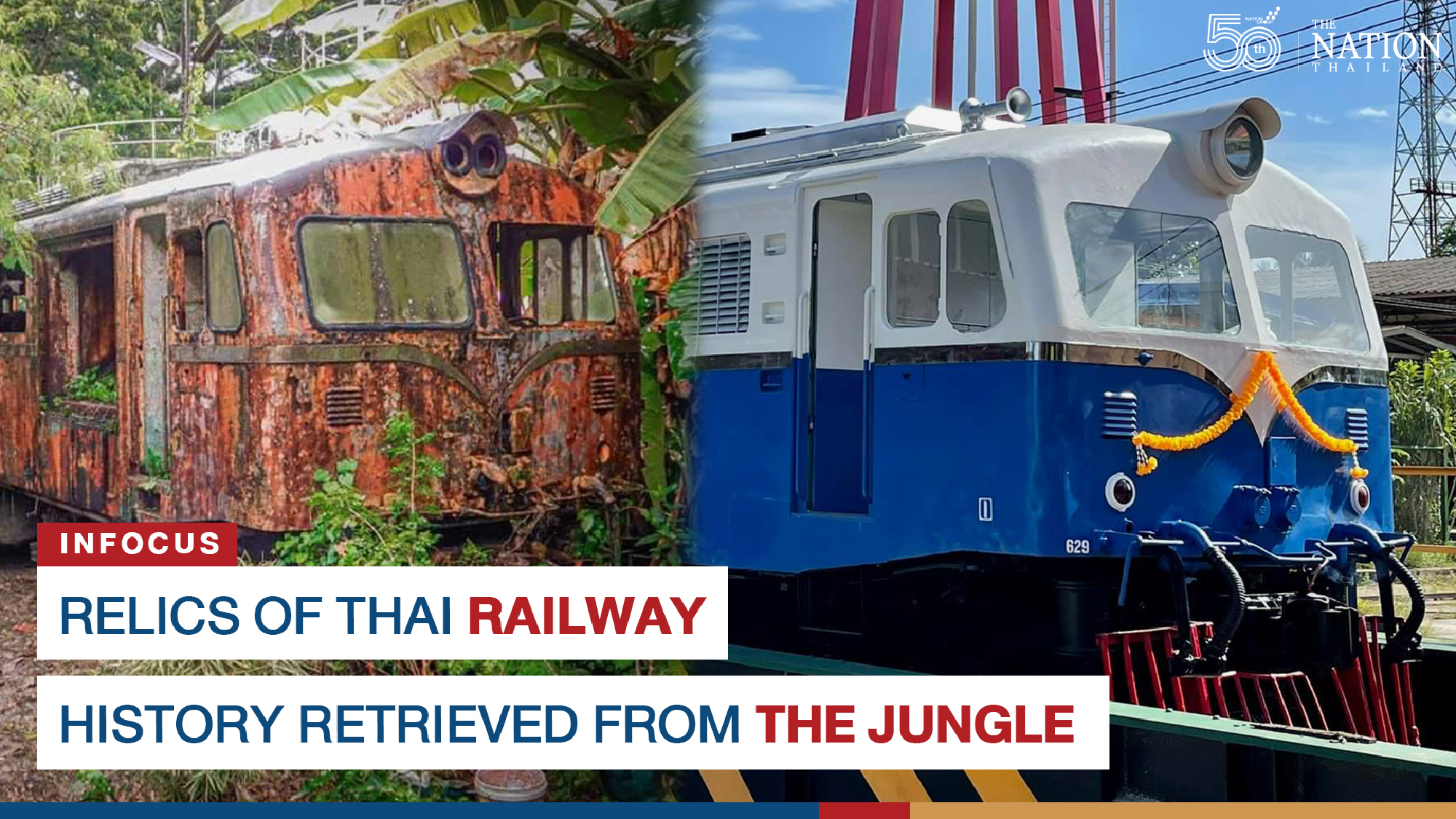 Relics of Thai railway history retrieved from the jungle