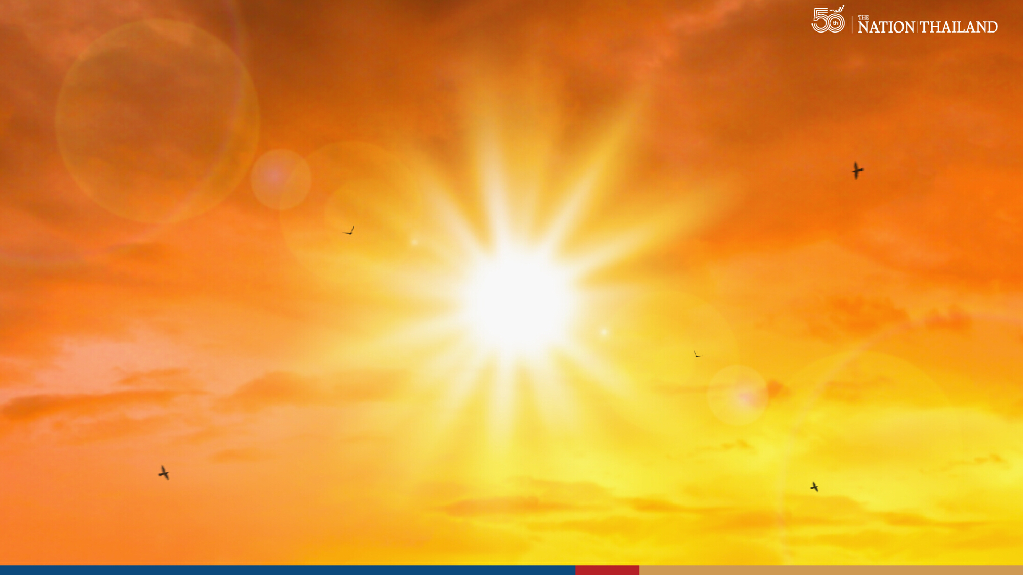 Hot day forecast for Bangkok and upper Thailand with isolated thundershowers