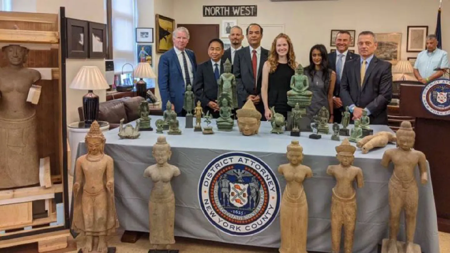 27 stolen Cambodian antiquities to be returned from US