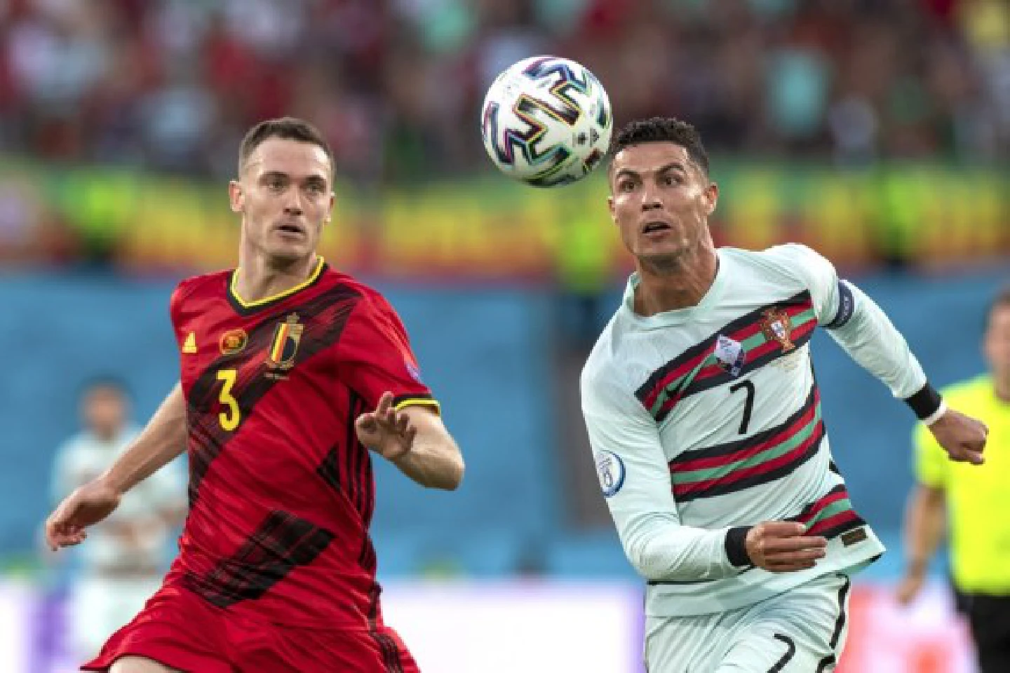 Belgium overcome defending champions Portugal 1-0 into the Euro quarterfinals. Belgium overcome defending champions Portugal 1-0 into the Euro quarterfinals.
