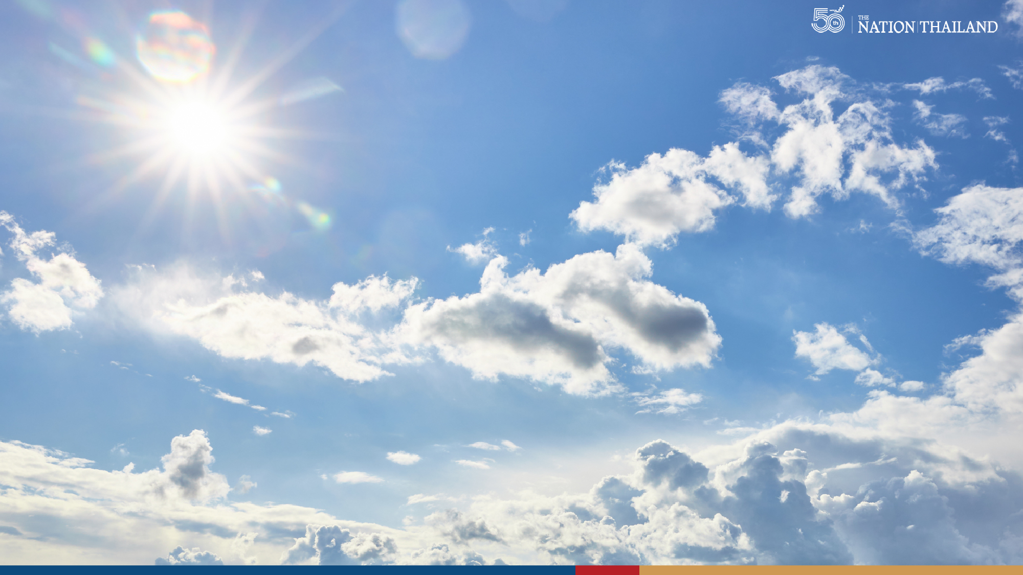 Hot day forecast for Bangkok, upper Thailand with a few thundershowers