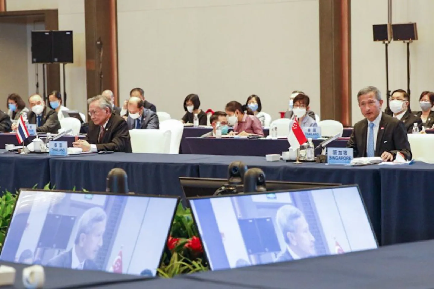 Asean, China foreign ministers discuss Covid-19, South China Sea and Myanmar Asean, China foreign ministers discuss Covid-19, South China Sea and Myanmar