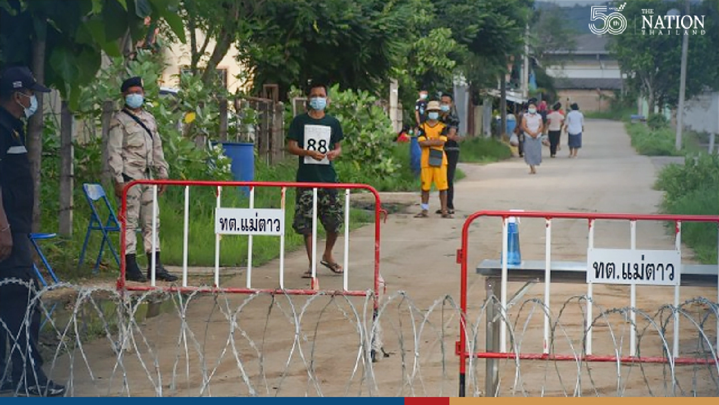Over 450 Thai, Myanmar workers test positive for Covid-19 in Mae Sot Over 450 Thai, Myanmar workers test positive for Covid-19 in Mae Sot