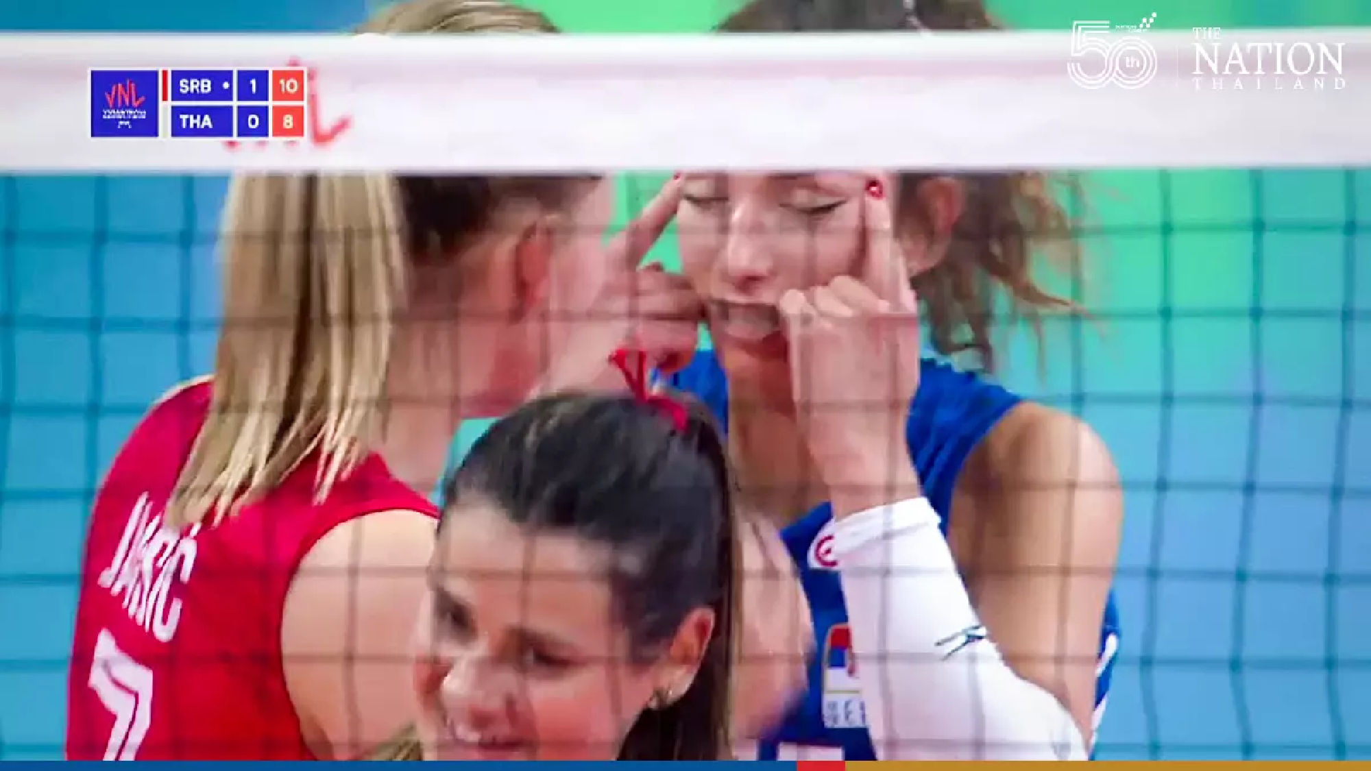 Serbian volleyball player who racially abused Thais banned for 2 matches
