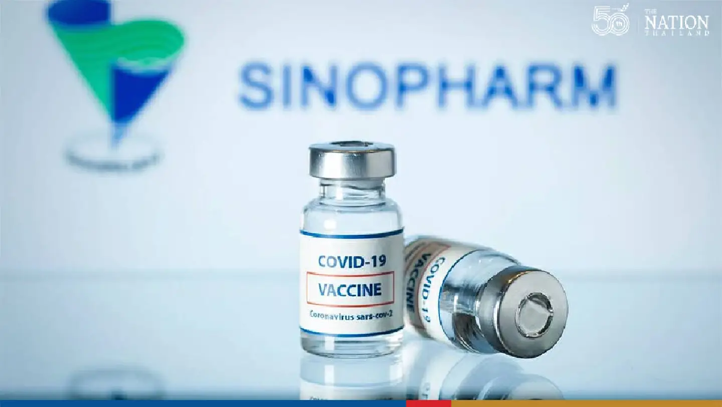 Sinopharm recipients will be insured for THB1 million in case of death or coma Sinopharm recipients will be insured for THB1 million in case of death or coma