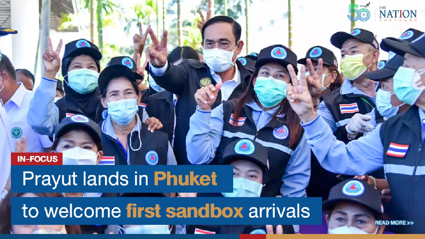 Prayut lands in Phuket to welcome first sandbox arrivals