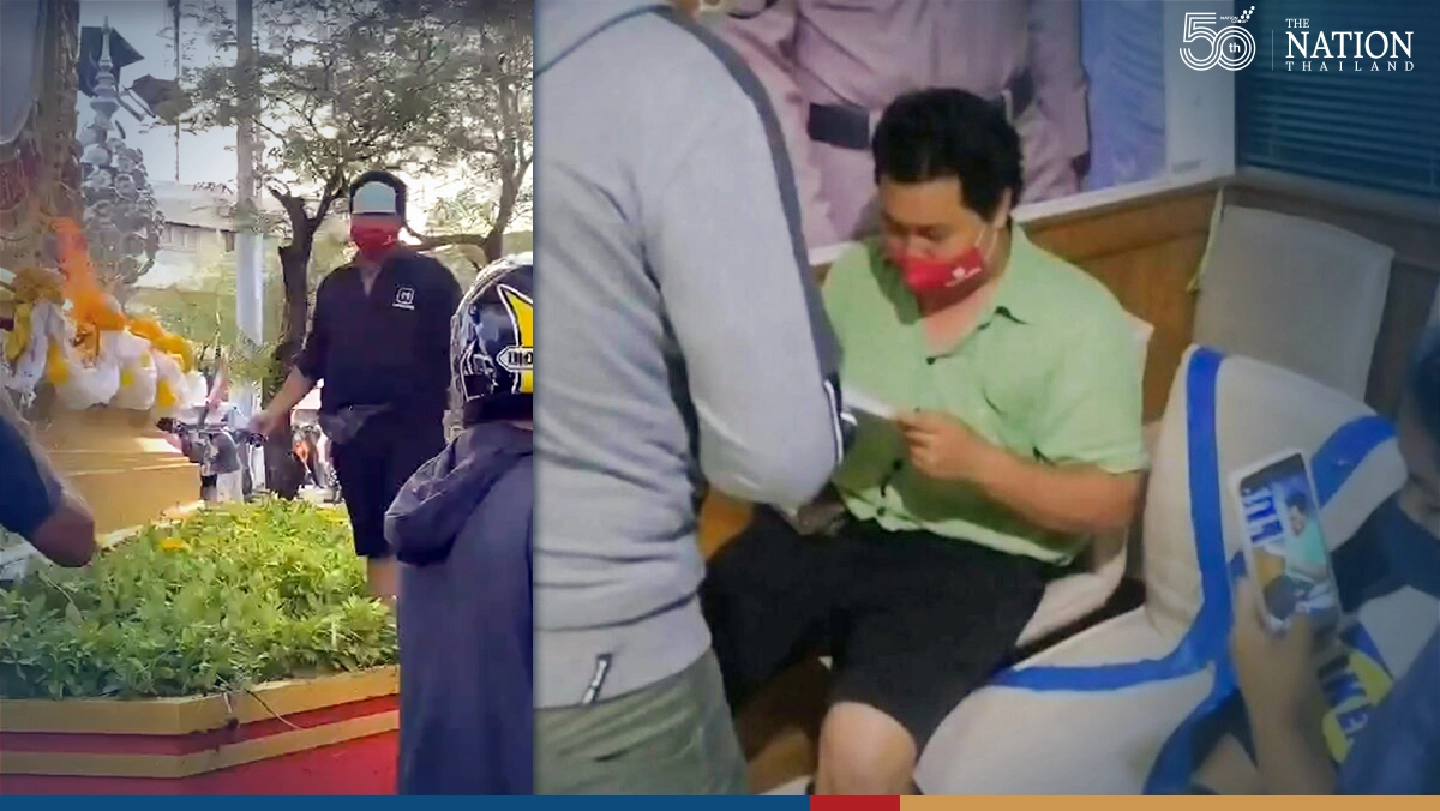 Foodpanda rider denies lese majeste over burning of royal portrait