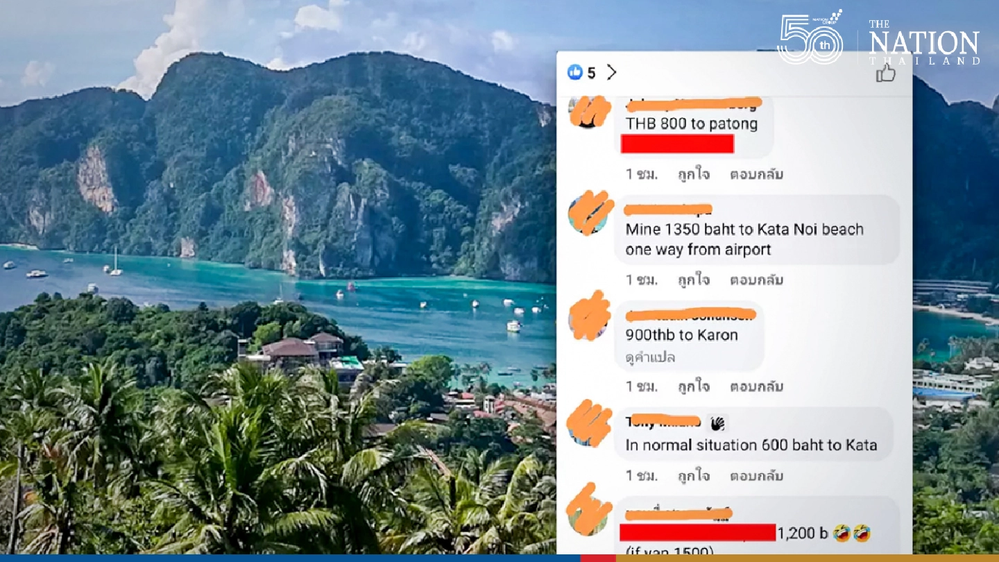 Facebook user sheds light on jacked-up cab fares in Phuket