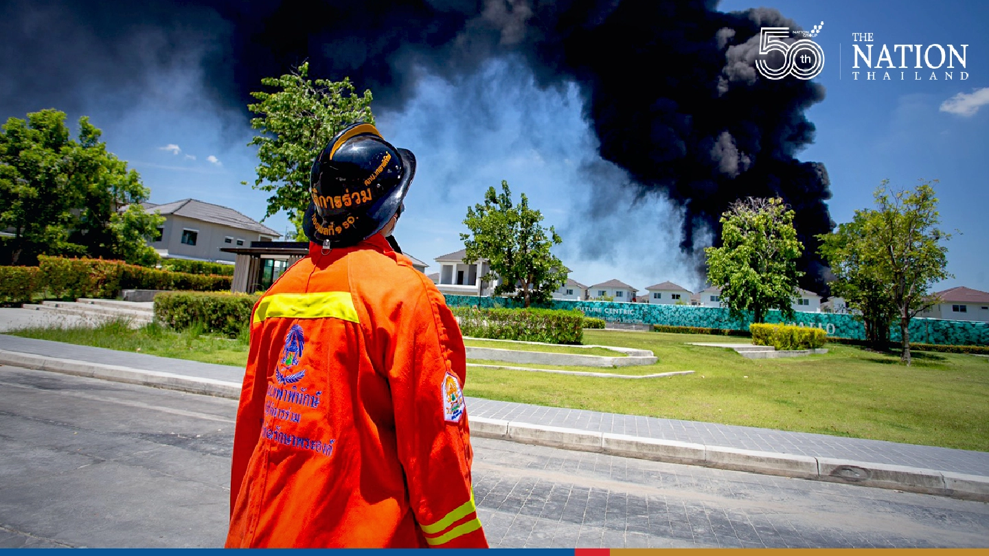Fire from Samut Prakan factory blast put out, but evacuees cannot return home yet Fire from Samut Prakan factory blast put out, but evacuees cannot return home yet