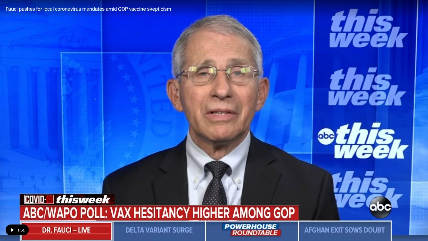 Fauci says there should be more coronavirus vaccine mandates at the local level Fauci says there should be more coronavirus vaccine mandates at the local level