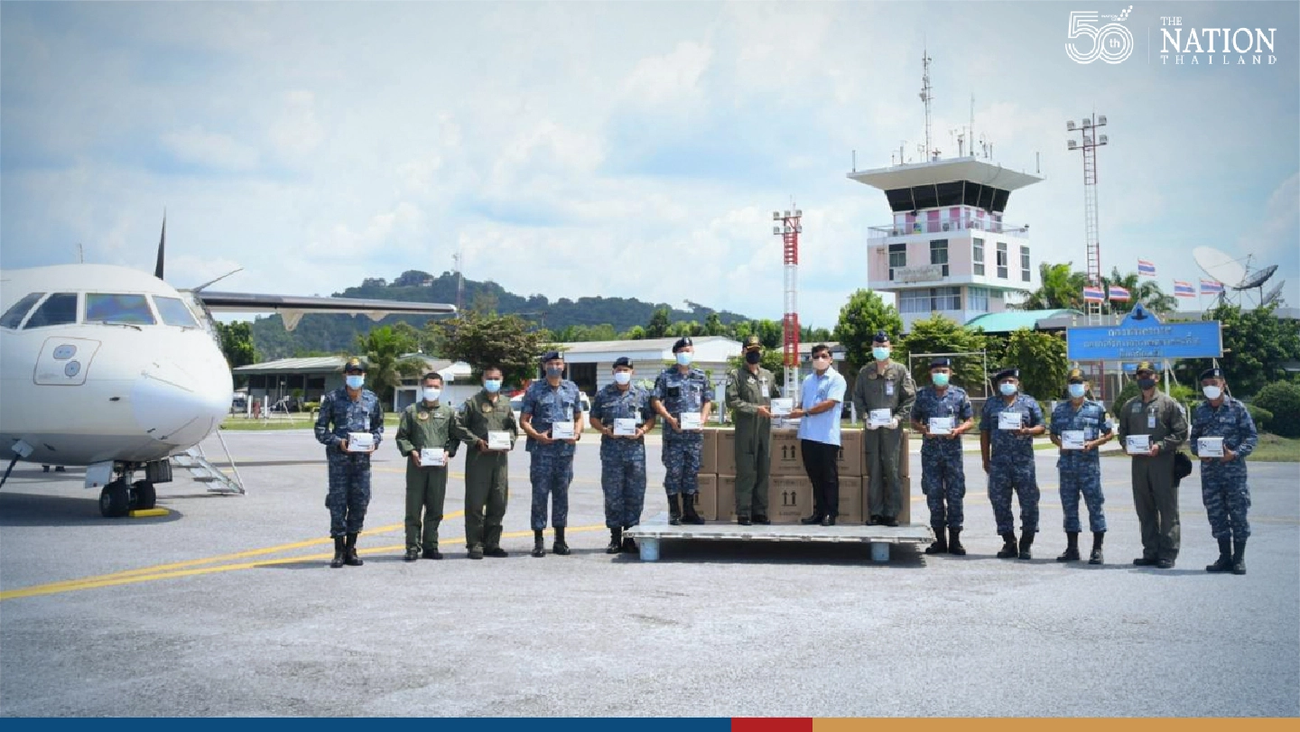 Thai Air Force steps up in Covid battle by flying rapid test kits to South
