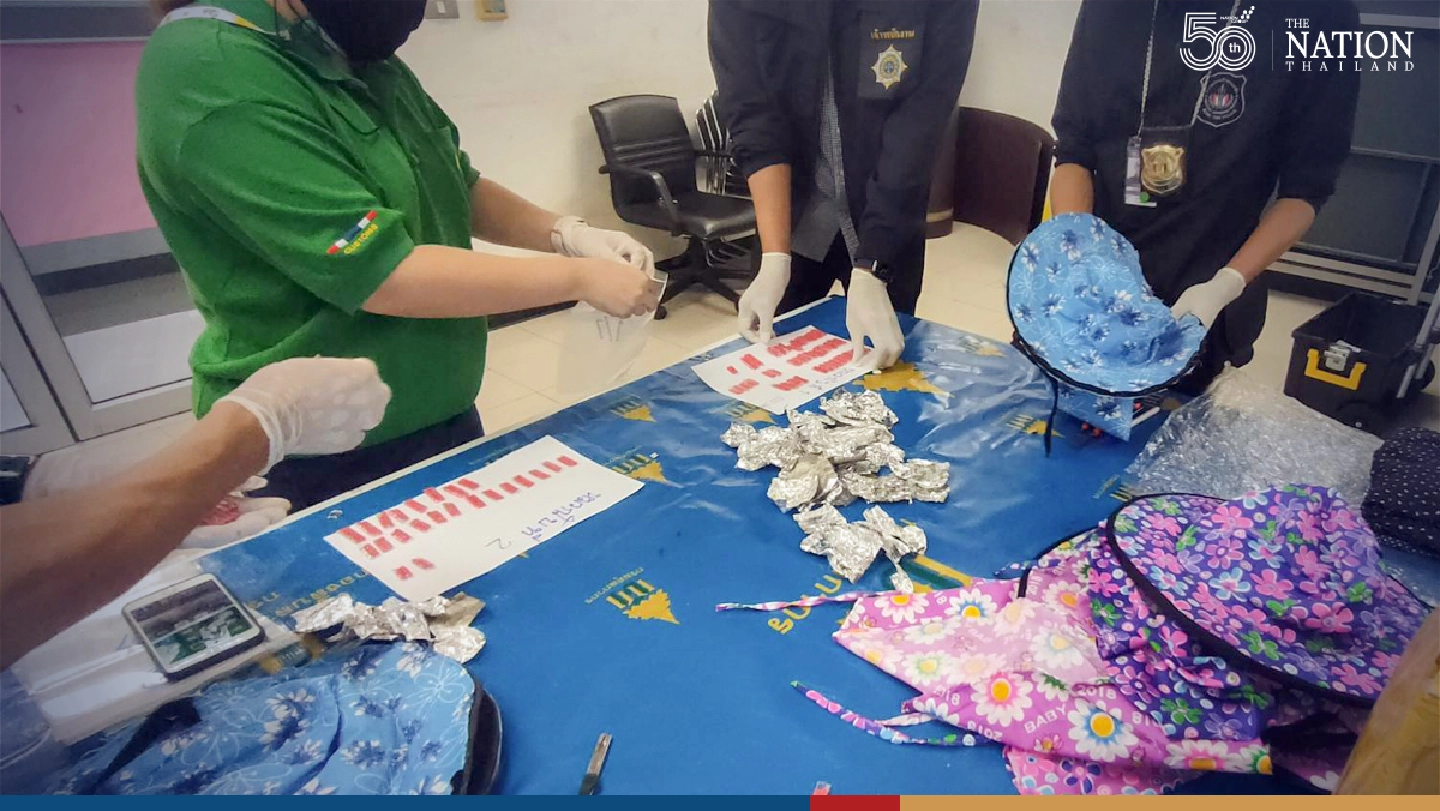 Haul of over 6,000 amphetamine pills headed to Israel stopped at Suvarnabhumi