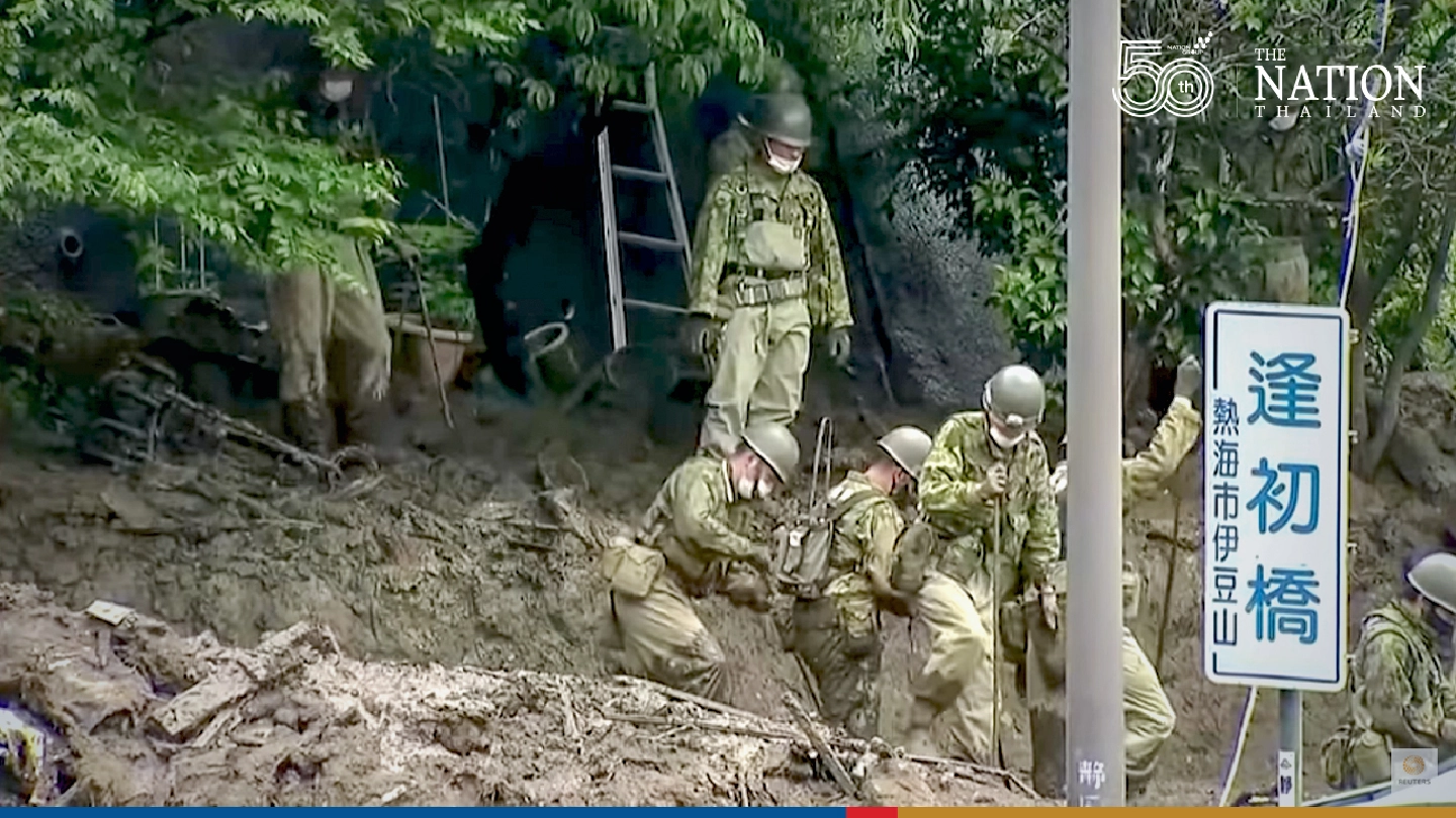 Rescuers seek 80 missing people after deadly landslide in Japanese seaside town Rescuers seek 80 missing people after deadly landslide in Japanese seaside town