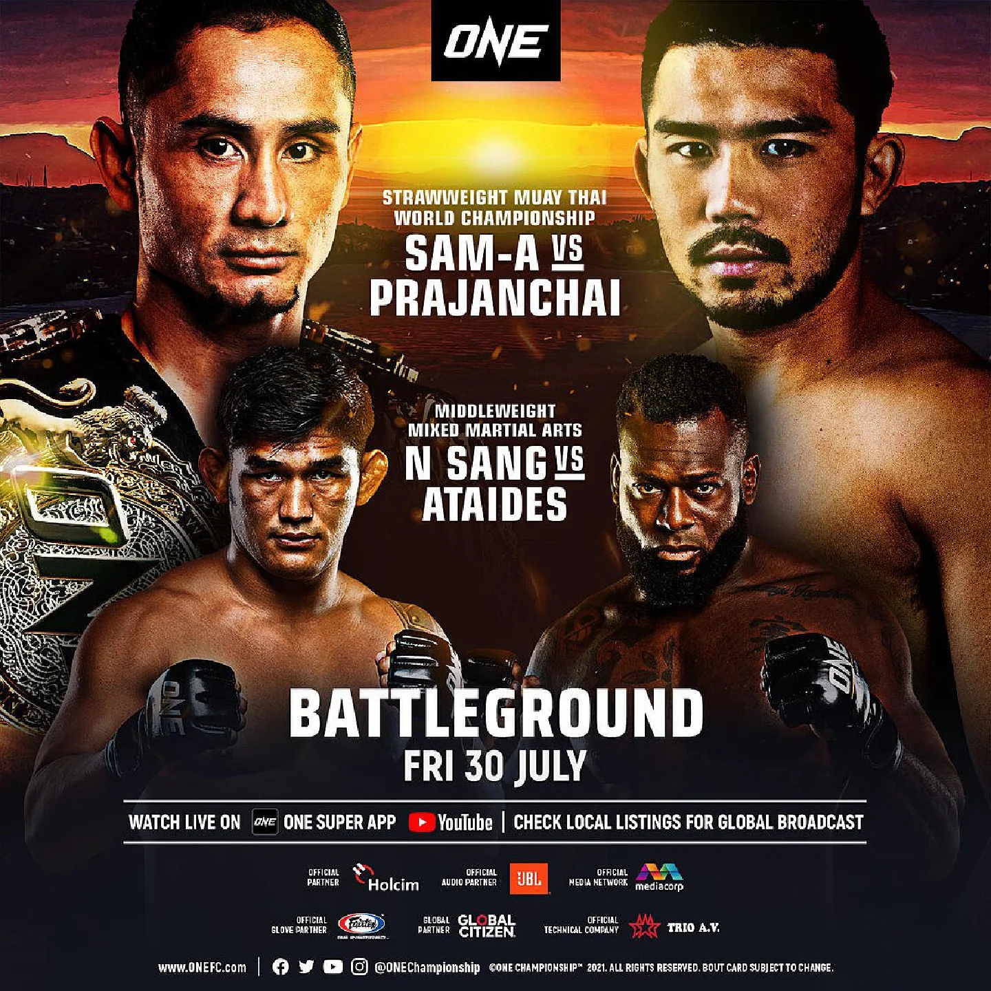 ONE Championship Returns with ONE: BATTLEGROUND on 30 July ONE Championship Returns with ONE: BATTLEGROUND on 30 July