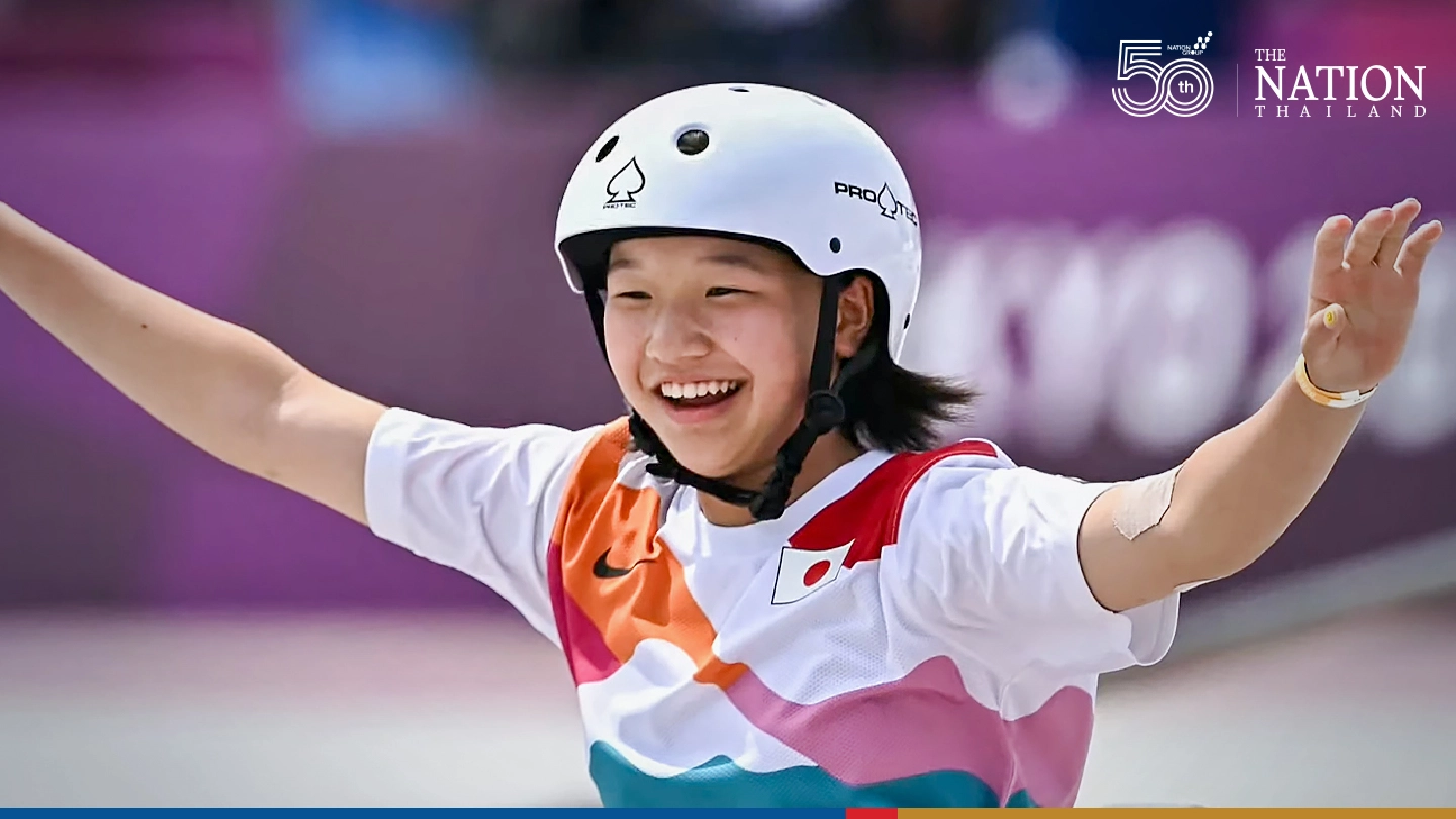 13-year-old Nishiya becomes youngest-ever Japan medalist with skateboarding gold