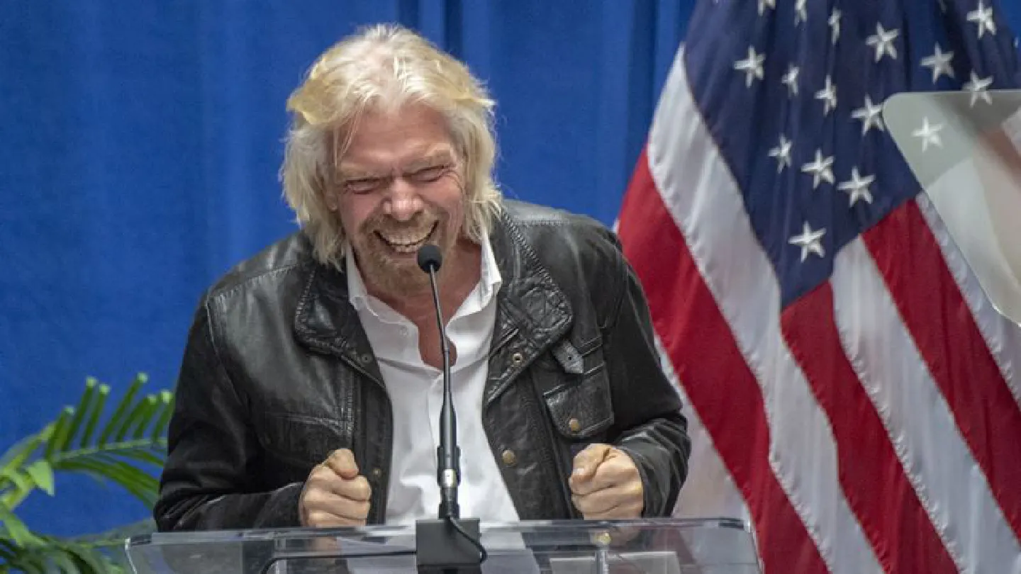 Virgin Galactics Richard Branson now says hell beat Blue Origins Bezos to space
