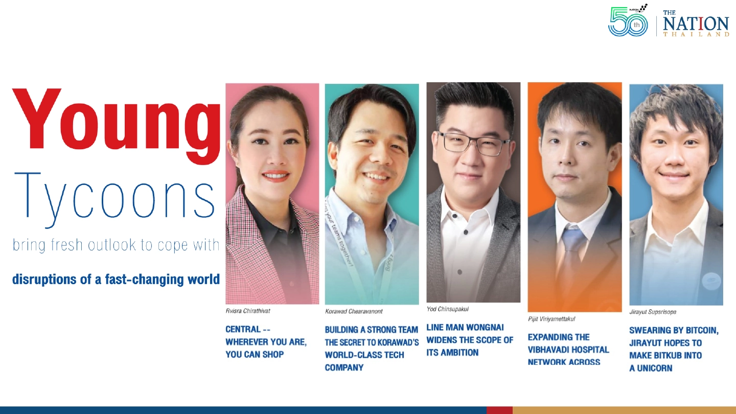 Young tycoons bring fresh outlook to cope with disruptions of a fast-changing world Young tycoons bring fresh outlook to cope with disruptions of a fast-changing world
