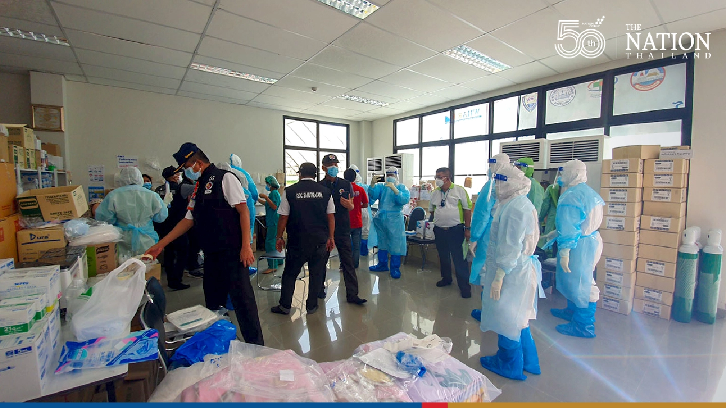 Police raid Samut Prakan field hospital after reports of group sex