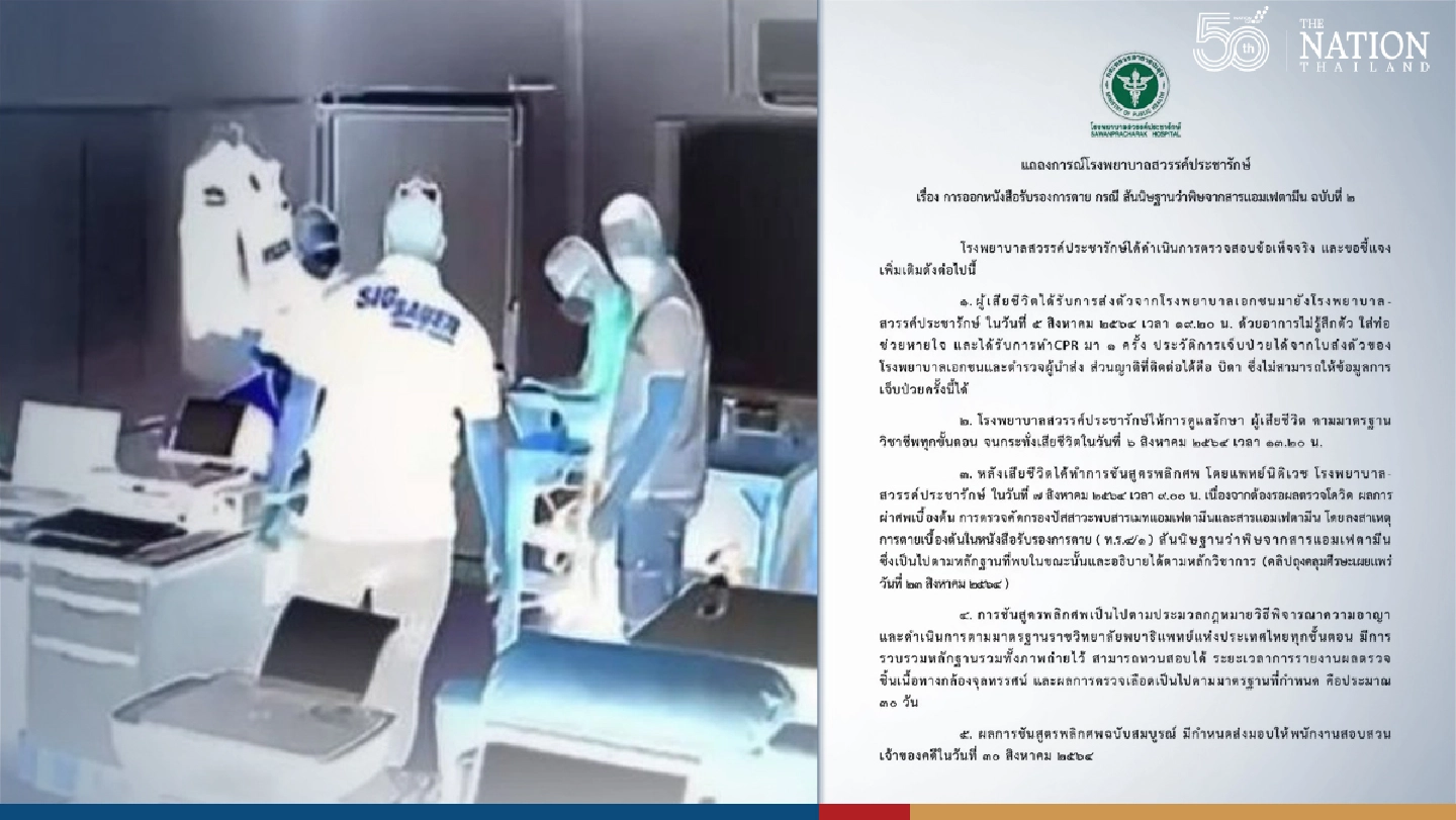 Nakhon Sawan drug suspect died of suffocation in police custody: autopsy report Nakhon Sawan drug suspect died of suffocation in police custody: autopsy report