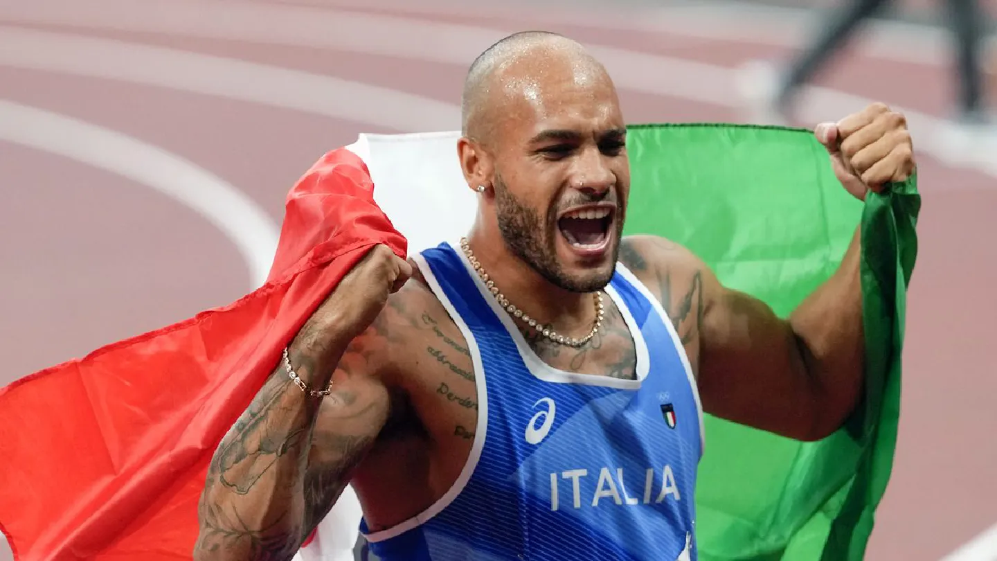 In 9.8 seconds, a broad-shouldered, baldheaded Italian man born in Texas shocks the world In 9.8 seconds, a broad-shouldered, baldheaded Italian man born in Texas shocks the world