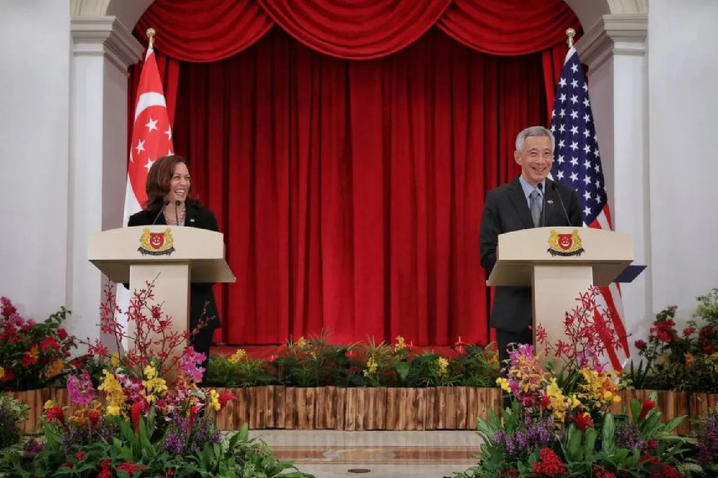 PM Lee Hsien Loong, US Vice-President Kamala Harris hail robust, enduring S’pore-US partnership PM Lee Hsien Loong, US Vice-President Kamala Harris hail robust, enduring S’pore-US partnership