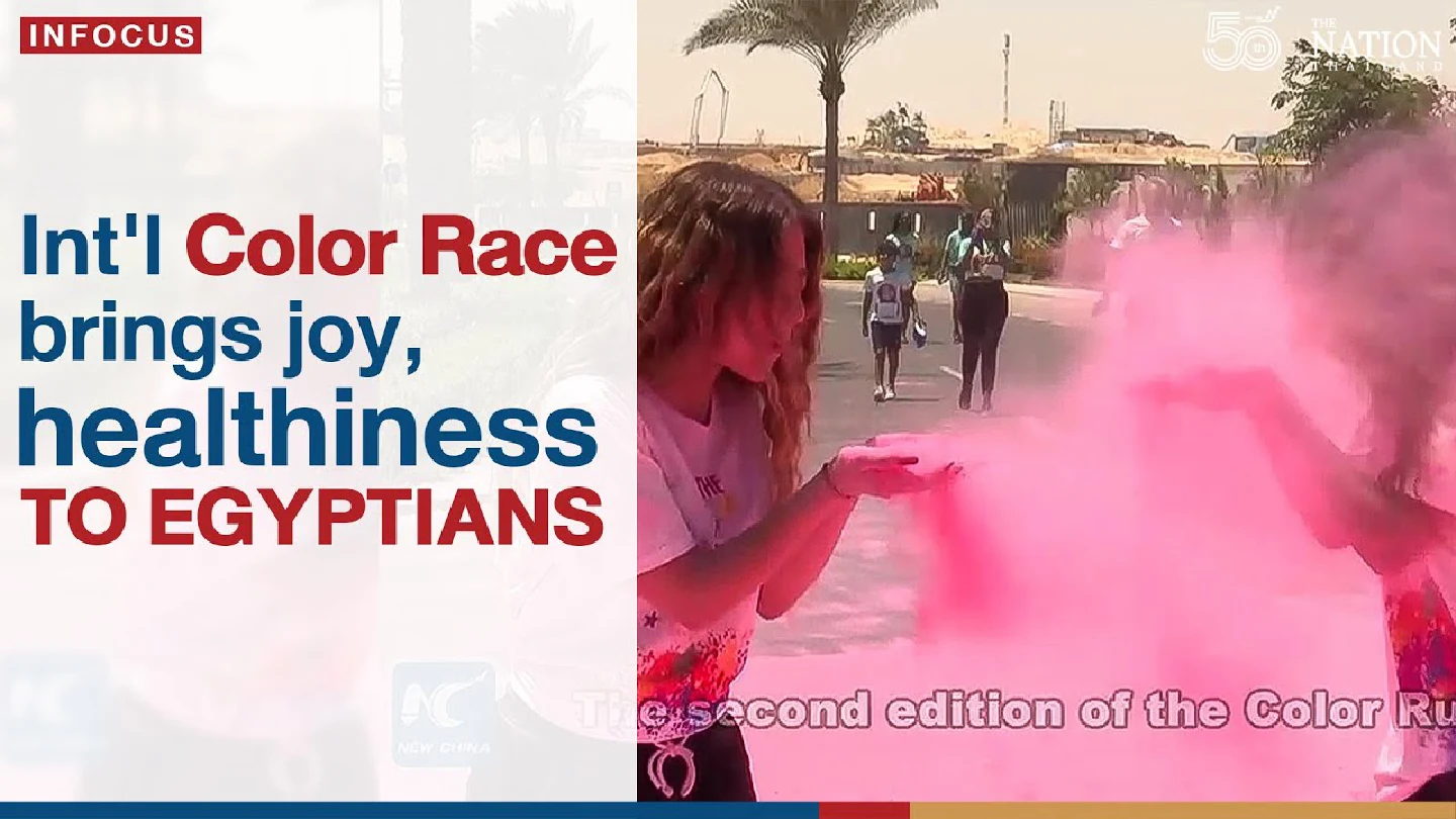 Intl Color Race brings joy, healthiness to Egyptians
