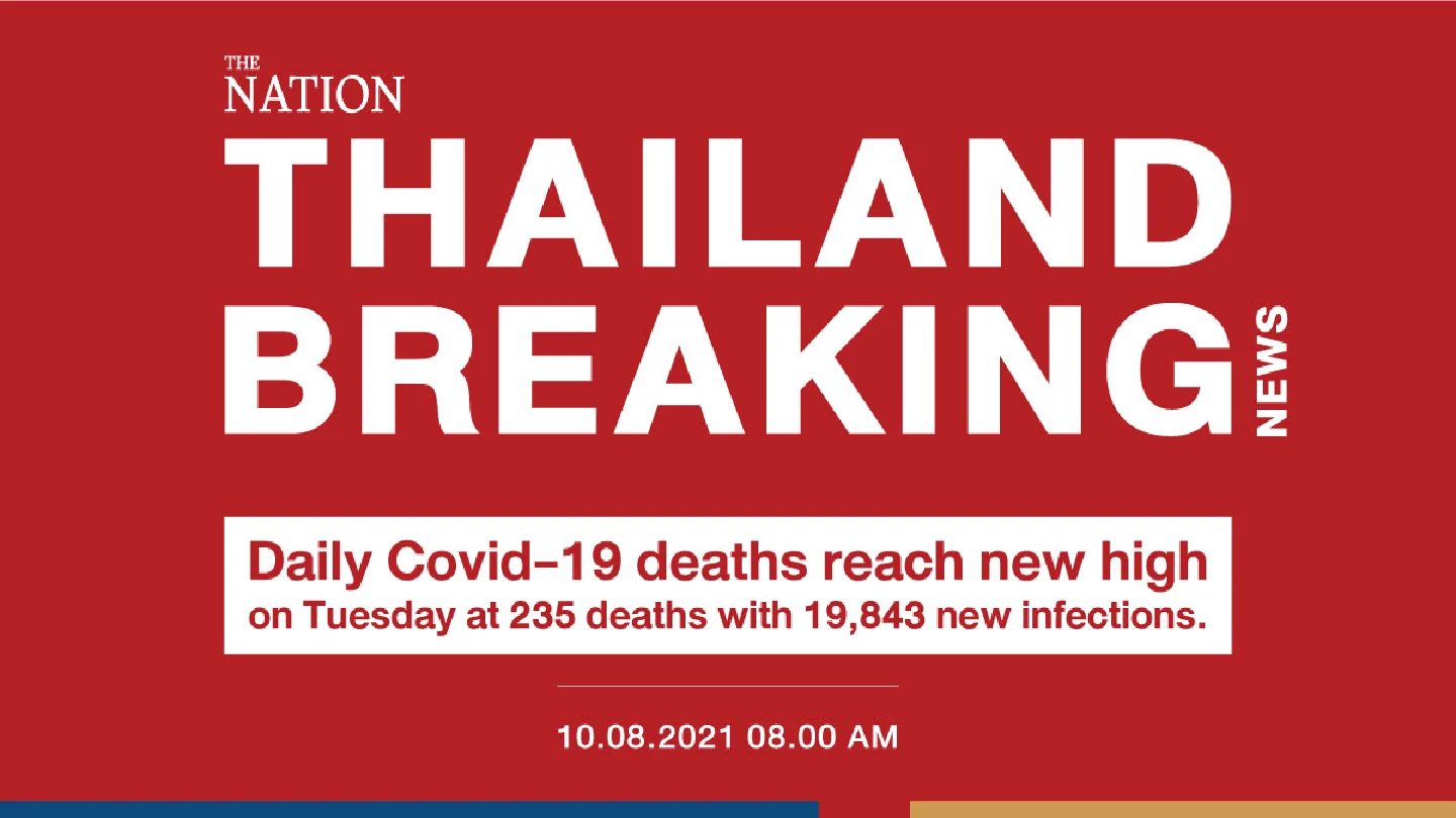 Daily Covid-19 deaths reach new high on Tuesday at 235 deaths with 19,843 new infections