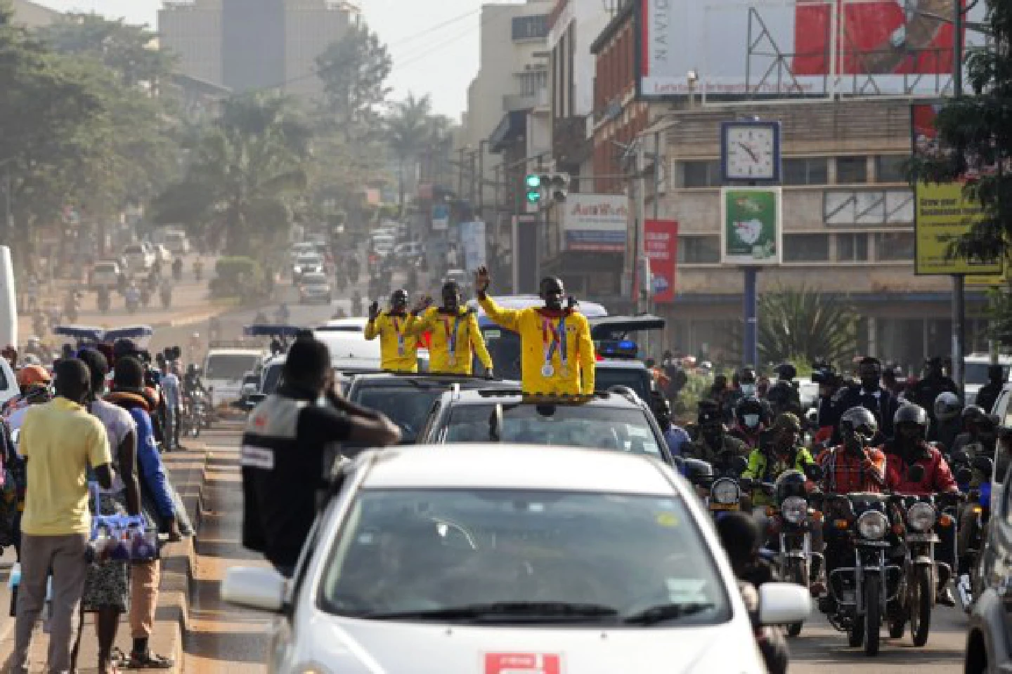 Ugandas Tokyo Olympic medal winners receive heroic welcome home Ugandas Tokyo Olympic medal winners receive heroic welcome home