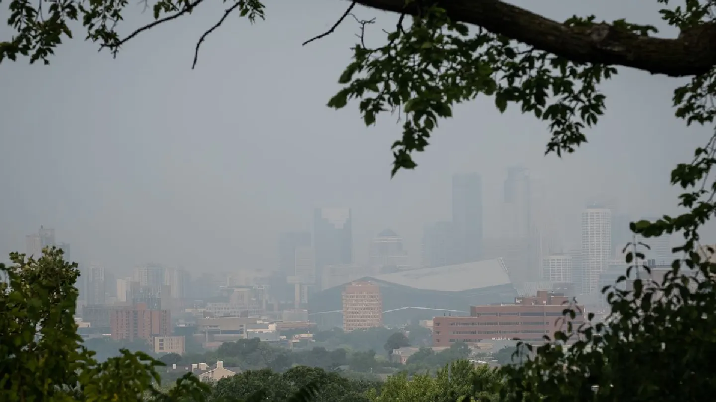 As wildfires burn in Canada, an unprecedented blanket of smoke hangs over Minnesota