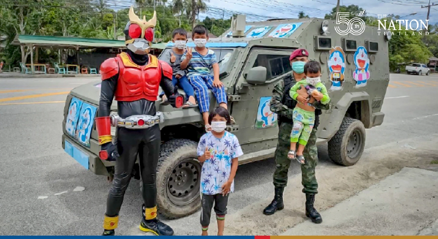 Kamen Rider superheroes come to the rescue in Narathiwat