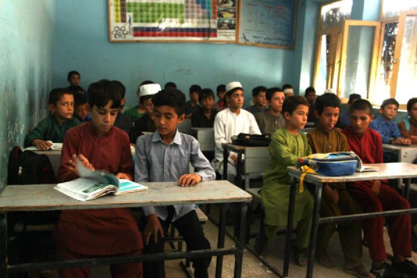 Afghanistans secondary, high schools reopen for boys