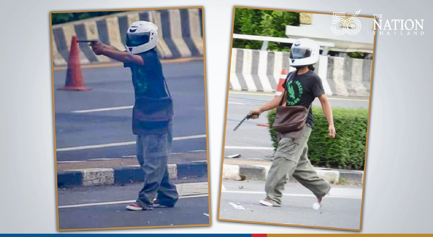 Gun-wielding underage protester surrenders, says weapon had no bullets