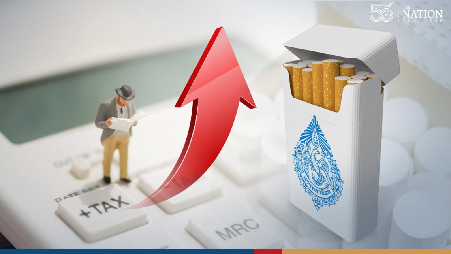 New cigarette tax to add THB6-8 per pack from Friday New cigarette tax to add THB6-8 per pack from Friday